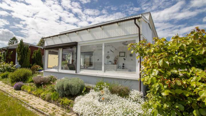 Ferienbungalow mit Wasserblick in Drigge auf der Insel Rügen