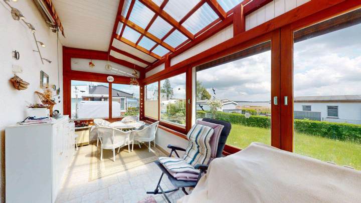 Ferienbungalow mit Wasserblick in Drigge auf der Insel Rügen