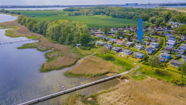 Ferienbungalow mit Wasserblick in Drigge auf der Insel Rügen