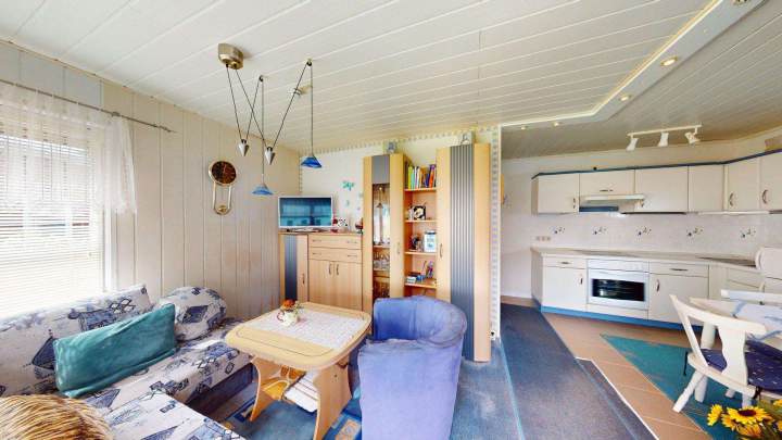 Ferienbungalow mit Wasserblick in Drigge auf der Insel Rügen
