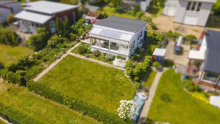 Ferienbungalow mit Wasserblick in Drigge auf der Insel Rügen