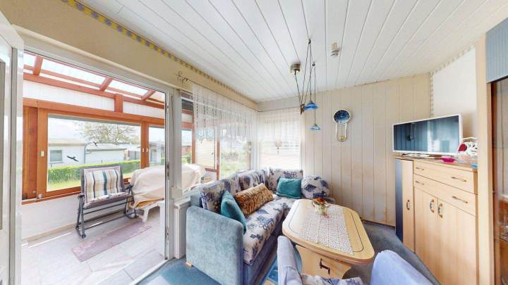 Eigentumsgrundstück mit Ferienbungalow mit Wasserblick in Drigge auf der Insel Rügen