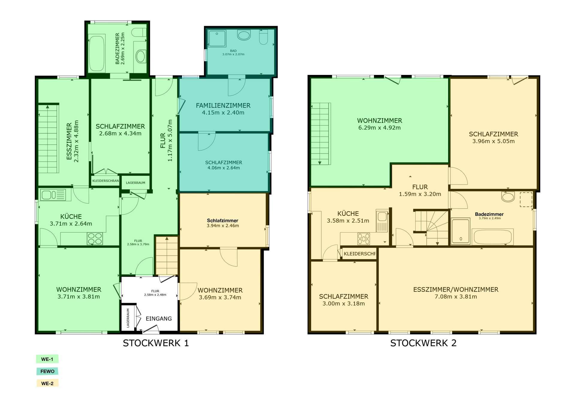 Wohnungsaufteilung
