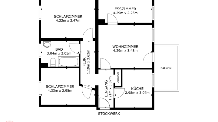 Bezugsfreie 4-Raum-Wohnung mit Balkon, Kellerraum und Pkw-Stellplatz