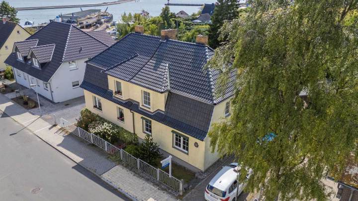 Haus mit Dachterrasse und Ostseeblick in Sassnitz
