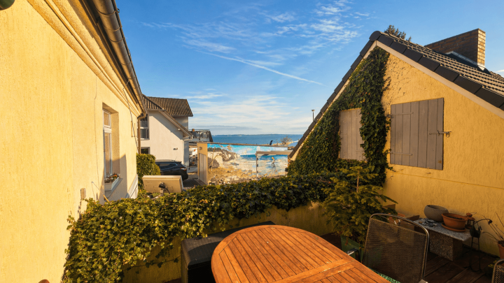 Haus mit Dachterrasse und Ostseeblick in Sassnitz