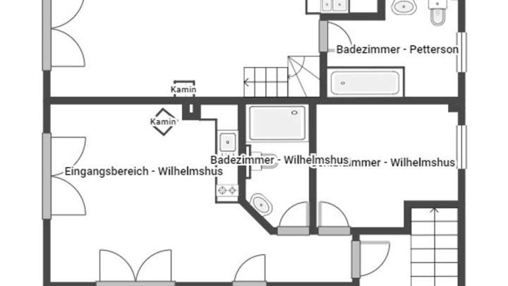 Eigenutzung oder Ferienvermietung - 2 Schwedenhäuser + Saunahaus zwischen Ostsee und Breeger Bodden